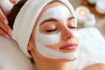 Facial treatment consultation for beauty enhancement in a serene spa environment focusing on skincare and relaxation techniques