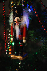 Traditional Christmas decoration - Nutcracker, Christmas Tree