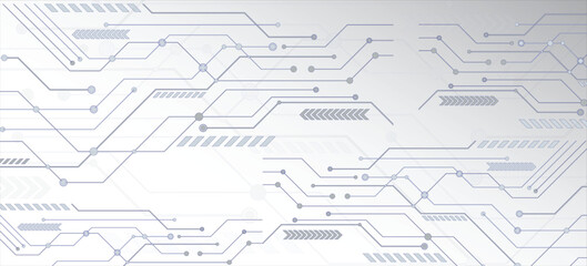 Futuristic Technology Circuit Background Vector Design