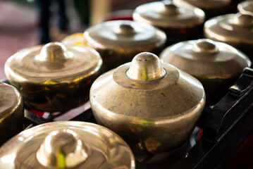 Gamelan. Traditional Indonesian musical instrument
