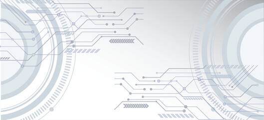 Obraz premium Futuristic Technology Circuit Background Vector Design