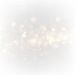 Shining gold background with bokeh flare. PNG