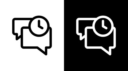 Chat History With Icon Set Design