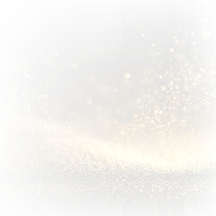 Golden bokeh sparkle dust light explosion overlay. PNG