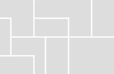 Abstract Geometric Grid Layout with Rounded Rectangles and Light Gray Tones template background