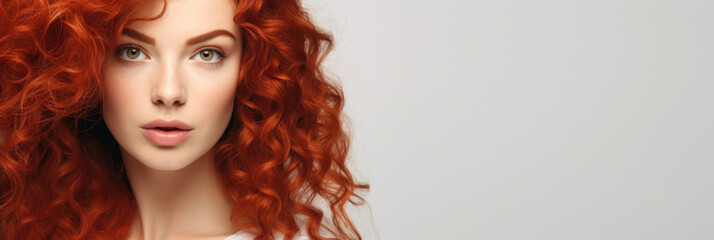 Portrait of a red-haired girl