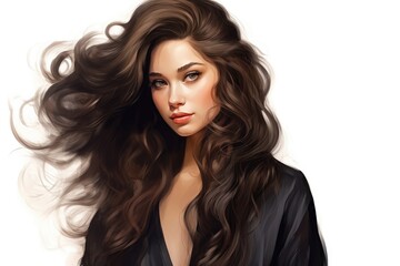 Portrait Virgin Brunette