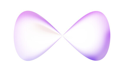 Fototapeta premium Glowing purple Infinity symbol PNG