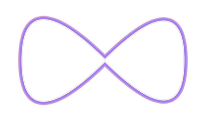 Glowing purple Infinity symbol PNG, 