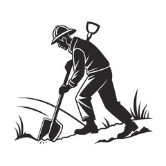 Buried Land Mine Silhouette Icon 