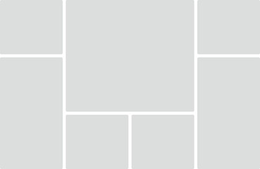 Symmetrical Grid Layout With Rounded Corners And Light Gray Panels template background