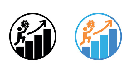 Business Growth and Financial Success Icons