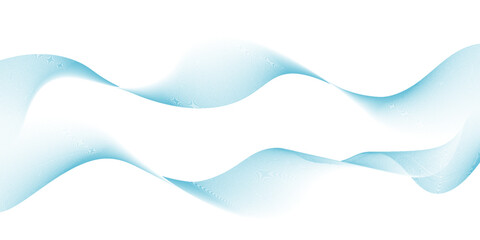 Modern blue smooth waves on white background abstract