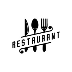 Restaurant design, spoon, fork and knife 