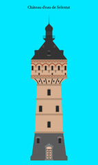 Ch&acirc;teau d'eau de S&eacute;lestat, France