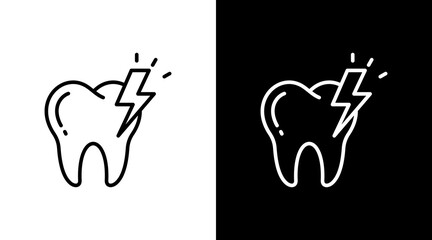 Tooth Pain With Icon Set Design