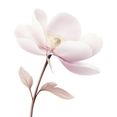 Beautiful pink flower with delicate petals and slender stem, exuding elegance and grace, perfect for floral designs and artistic projects