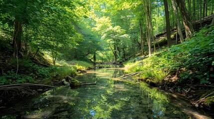 stream in the forest