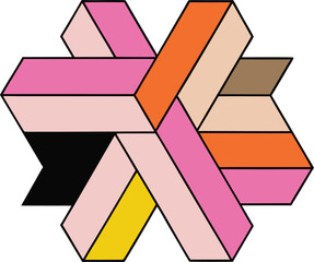 Hard shape intersections forming strict layout