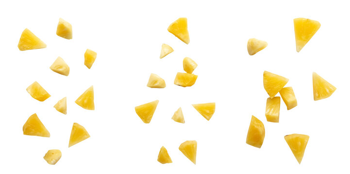 small and thin pine apple pieces or slices 