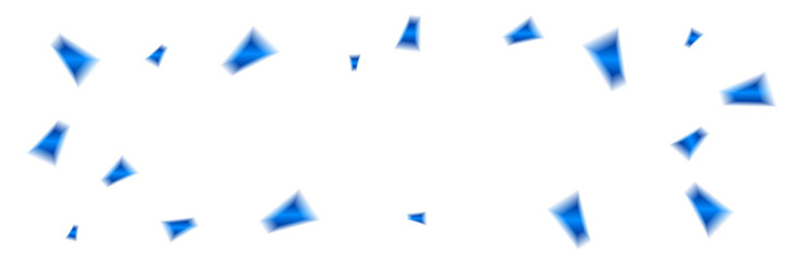 Blue Confetti Falling on Transparent Background. Festive Celebrations. Wallpaper. Vector Illustration