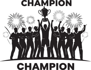 cricket player silhouette on white background