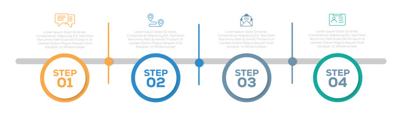 Modern Infographic template for business. Timeline diagram design. Business timeline infographic template. vector illustration.