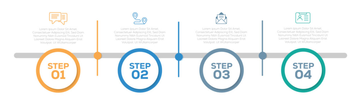 Modern Infographic template for business. Timeline diagram design. Business timeline infographic template. vector illustration.
