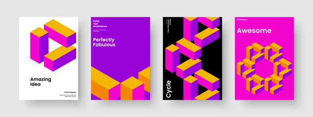 Fototapeta premium Creative Flyer Template. Isolated Brochure Design. Modern Background Layout. Banner. Poster. Report. Business Presentation. Book Cover. Brand Identity. Magazine. Notebook. Handbill. Newsletter