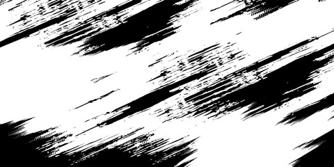Grunge Brush strokes Background. Black Brush strokes isolated on white background. Grunge texture Background. Abstract Black and white grunge texture.