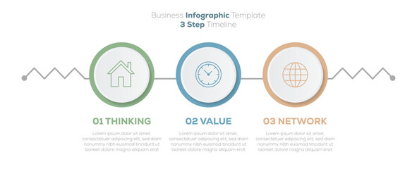 Business infographics. Circular with 6 steps, options. modern diagram process technology digital marketing data presentation chart Vector