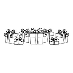 gift boxes vector