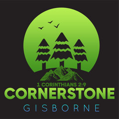 CORNERSTONE GISBORNE design for t-shirts