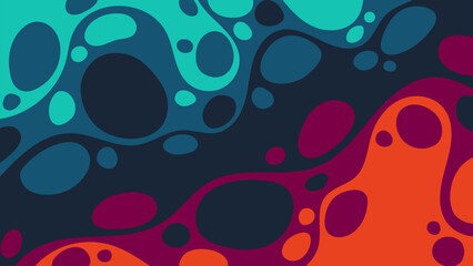 Colorful seamless circle pattern background illustration