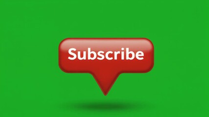 Eye-catching red 'Subscribe' button graphic, a powerful visual prompt designed to increase user engagement and foster online community growth for digital platforms
