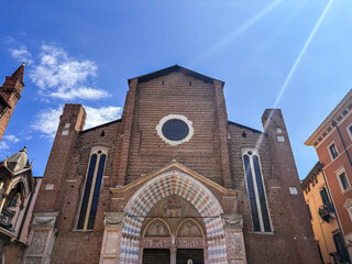 Fototapeta premium Basilica of Santa Anastasia, Verona