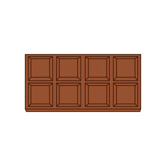 Delicious Milk Chocolate Bar with Square Sections.