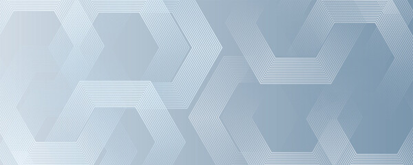 Digital abstract background hexagon lines on gray background. Futuristic digital network stripe line art design with pattern. for poster, brochure, cover, website, banner