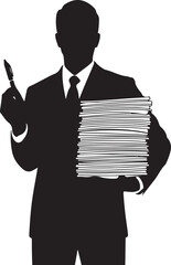 Black Silhouette of a Man