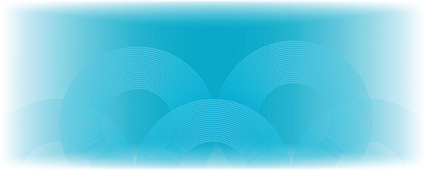 Abstract blue background with circle lines. Futuristic technology concept. Geometric stripe line art design for poster, brochure, cover, website, header, web banner, presentation
