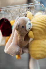 Baby toy and clothes hanging