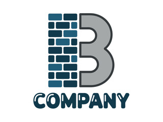 Blue Brick Company Logo Design