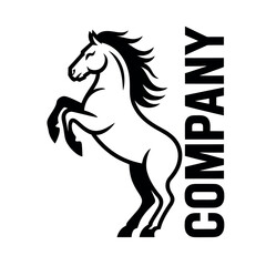 Black Horse Company Logo Design