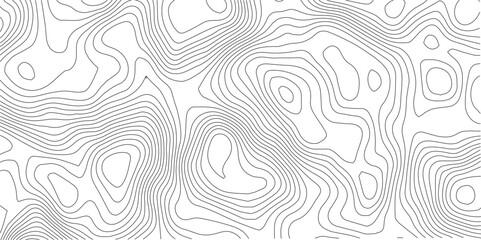 Fototapeta premium Abstract Topographic background. Geographic line map. Wavy pattern design. Paper texture imitation of a geographical map shades. Vector illustration. 