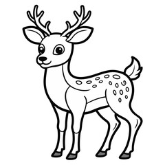 good quality deer line art vector free and premium.ai