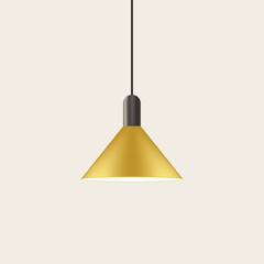 Pendant Light, Flat Realistic Design