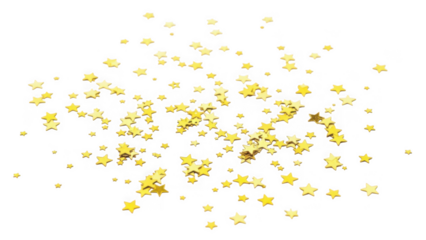 Golden stars confetti