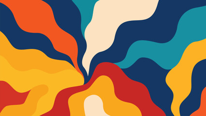 odern Colorful Abstract Background With Organic Shapes