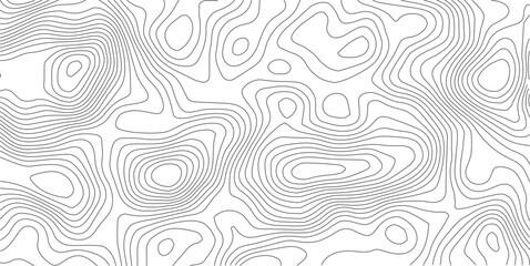 Fototapeta premium Abstract Topographic background. Geographic line map. Wavy pattern design. Paper texture imitation of a geographical map shades. Vector illustration. 