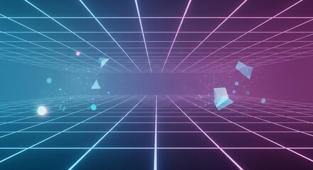 A 3d render of a man pushing a digital button on a global map background featuring a blue grid pattern and light design elements for a world business technology concept